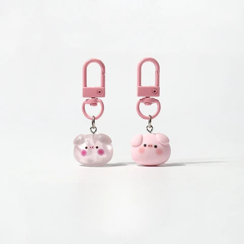 Брелок для ключей с рисунком милой розовой свиньи, кулон на каждый день, милые аксессуары для животных, маленькая сумка, подвесные брелки Kawaii, подвески брелок череп