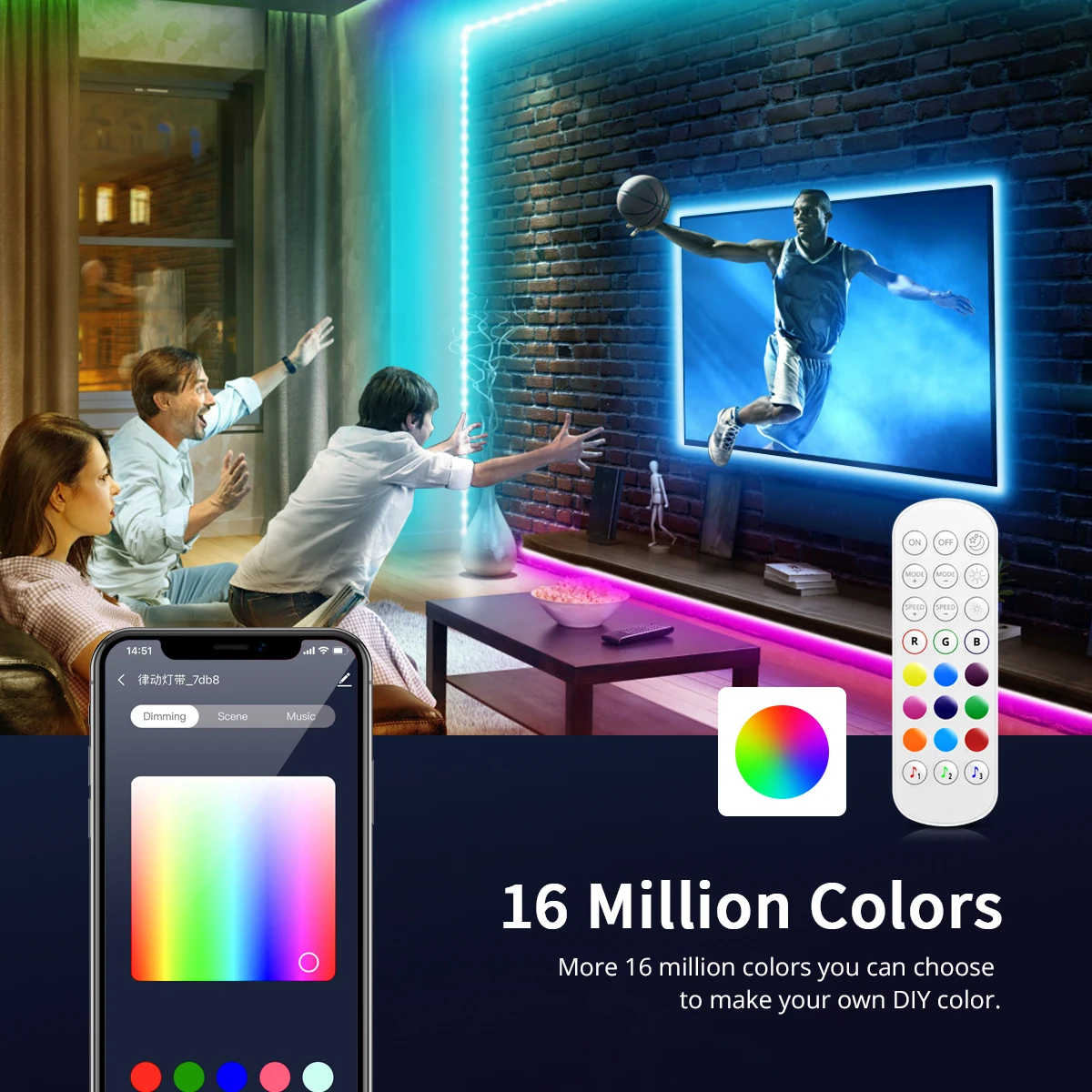 Светодиодная RGB лента SMD5050 для Apple Homekit неоновый контроллер освесветильник с Wi-Fi