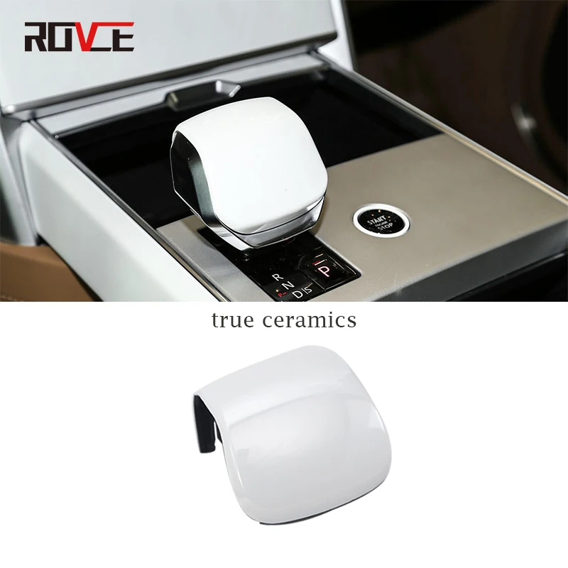 

ROVCE настоящая керамическая крышка рычага переключения передач для Land Rover Range Rover Vogue 2023 + крышка ручки переключения передач