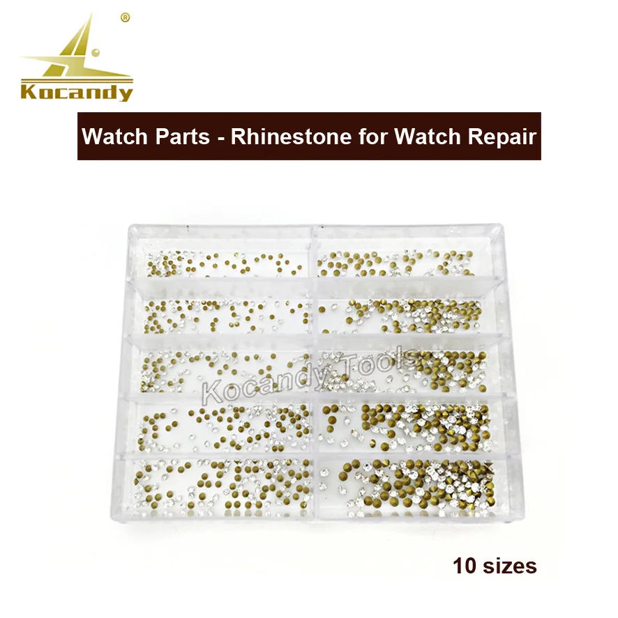 Watch Parts - Stones, Rhinestones, Middle East Diamond For Watch Repair 10 Sizes 1000 PCS / set High Quality