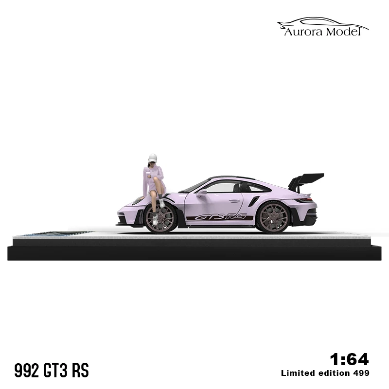 Модель Aurora 1:64 911 992 GT3 RS Ice Berry окрашенная порошковой фигуркой модель из сплава