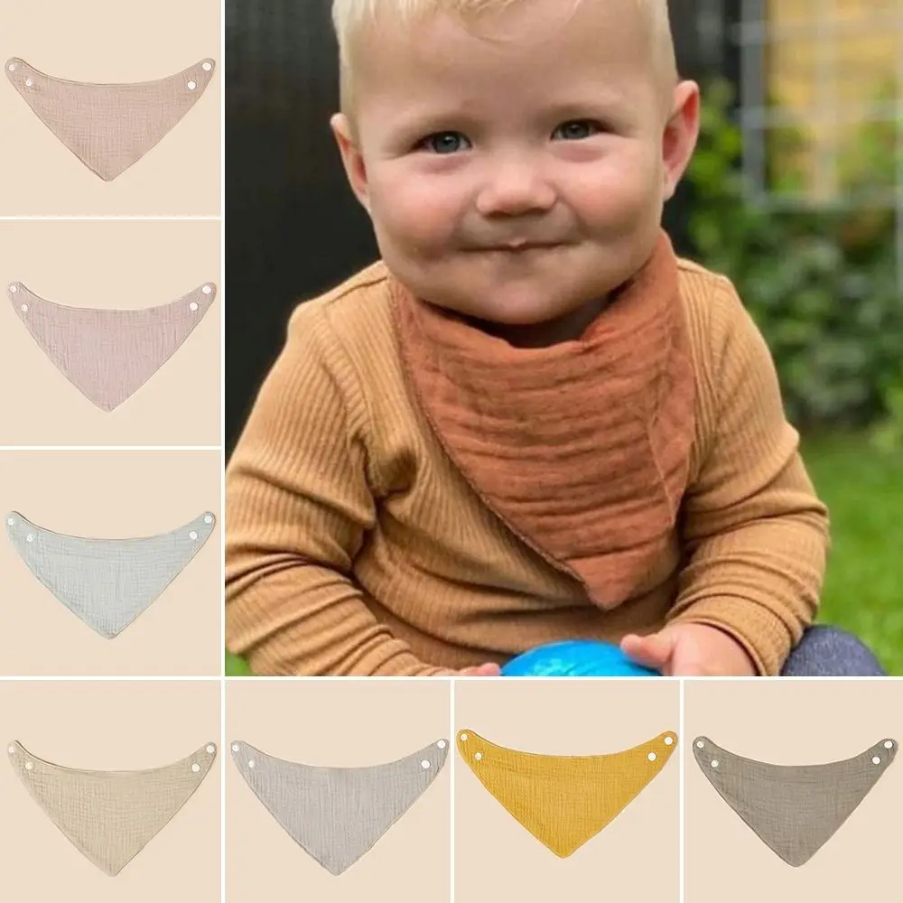 

2PCS Organic Cotton Teething Absorbent Hypoallergenic Bandana Bibs Unisex Baby Bibs Baby Bandana Drool Bibs For Drooling