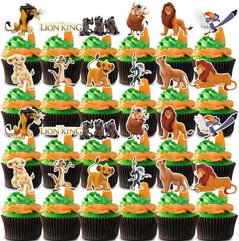 

Simba Birthday The King Lion Party Supplies Cake Topper Banner Latex Balloon For Kids Baby Shower Lion King Easter Decorations