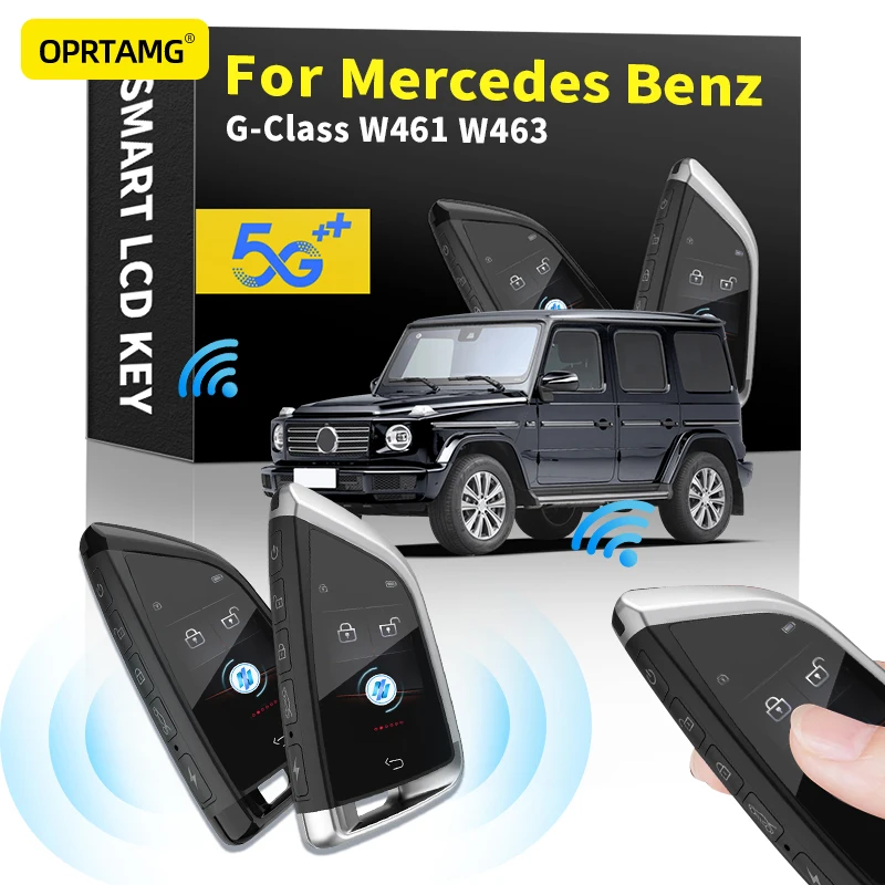 

Modified LCD screen smart car key key chain key shell For Mercedes Benz G-Class W461 W463 2000 2001-2018 2019 2020 2021 2022