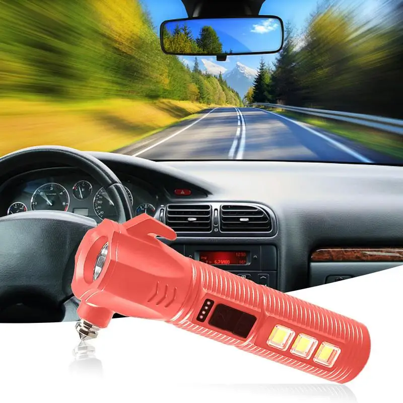 

Multipurpose Car Safety Hammer Seat Belt Cutter And Glass Breaker Car Escape Tool With Built-in Seatbelt Cutter For Self-rescue