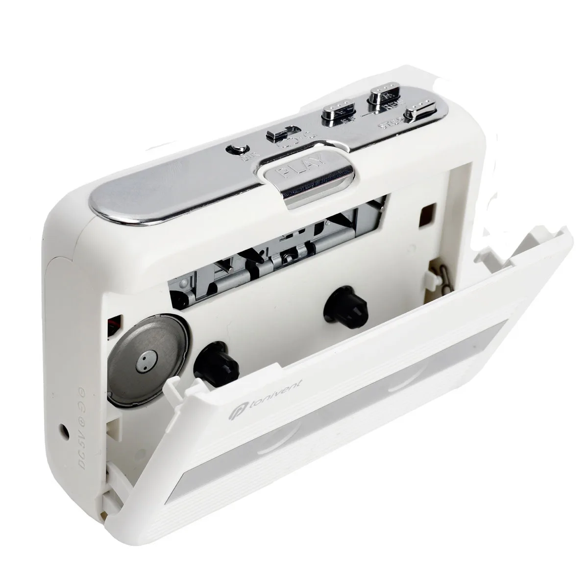 

White Shell Bluetooth Tape Player Supports Bluetooth Input/Output/Fm Radio Cassette Player