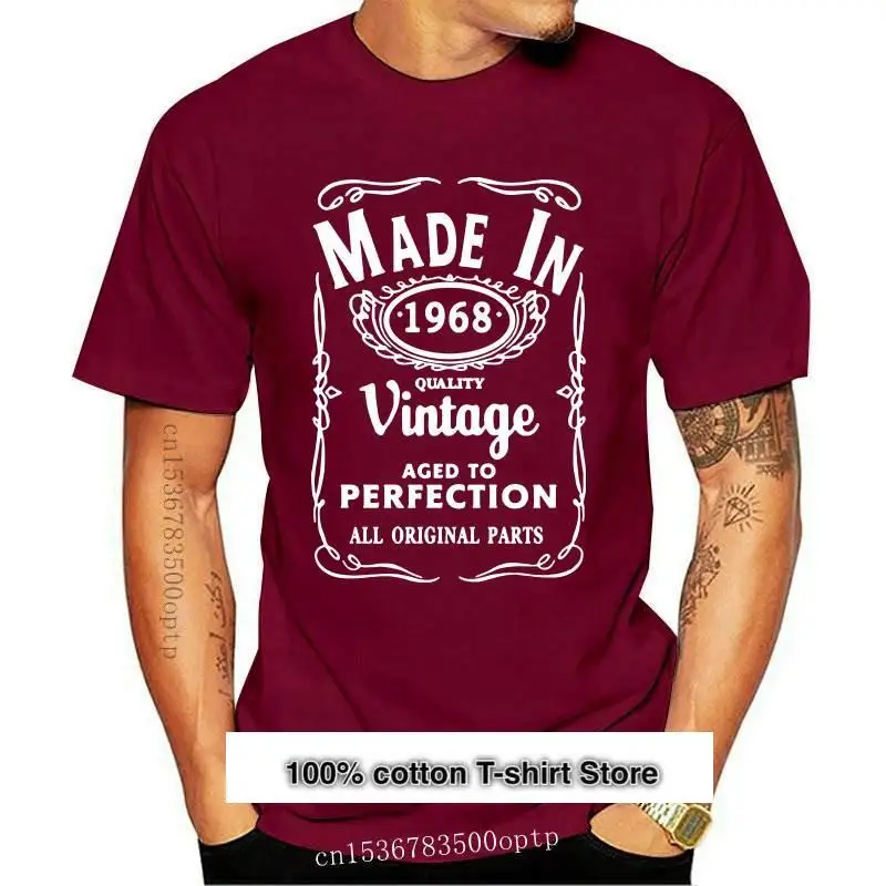 

Camiseta hecha en 1968 para hombre, camisa de recien nacido, 53 years de ADE, divertido Fun Vintage