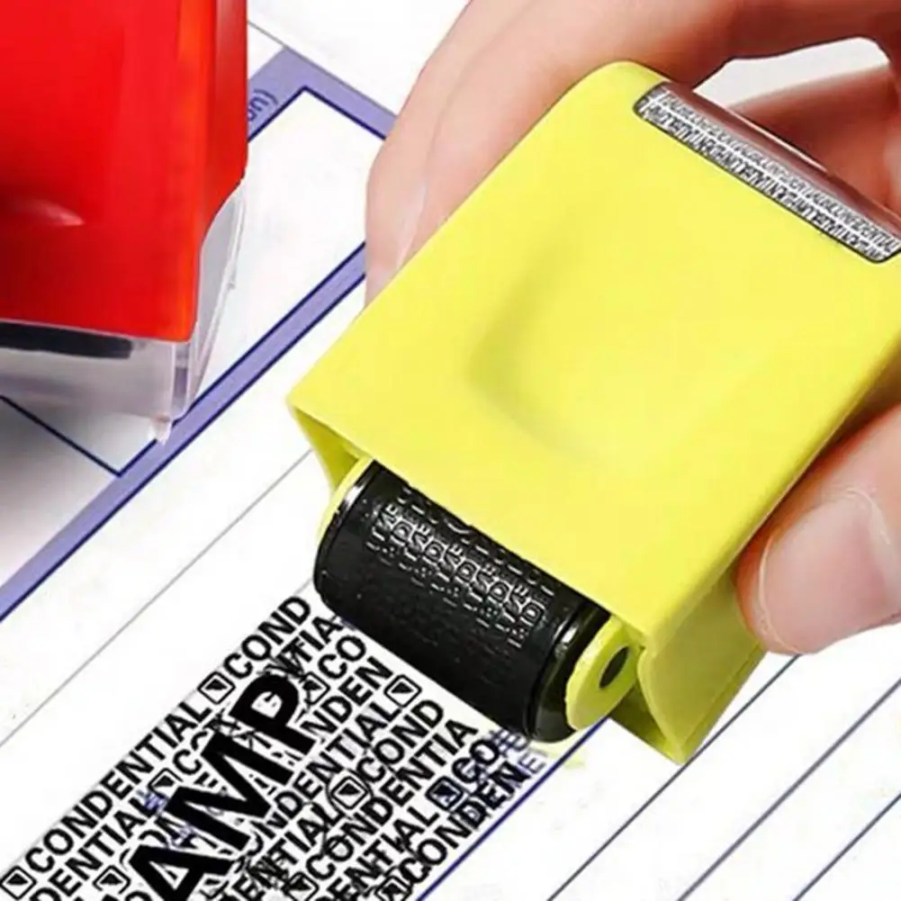 

1PC ID Privacy Roller Small Portable Strong Coverage Durable Waterproof Easy to Operate Guard Personal Information Roller Seal