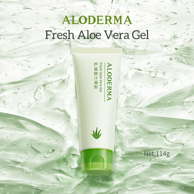 ALODERMA Organic Pure Aloe Vera Gel 25g,80g,114g,200g for Moisturizing Cream Sunburn Gel Sleeping Mask Soothing Lotion 4