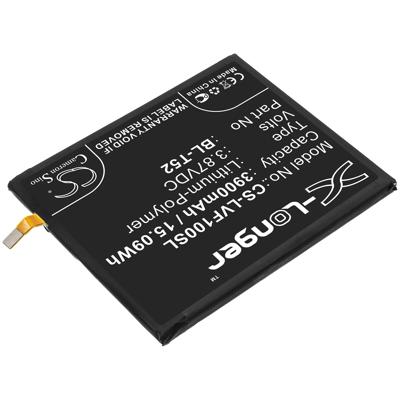Фото Сменная батарея 3.87V 3900mAh для мобильных телефонов и смартфонов BL-T52 для LG Wing 5G F100 F100VM1 F100N F100VMY F100EMW LMF100N №1