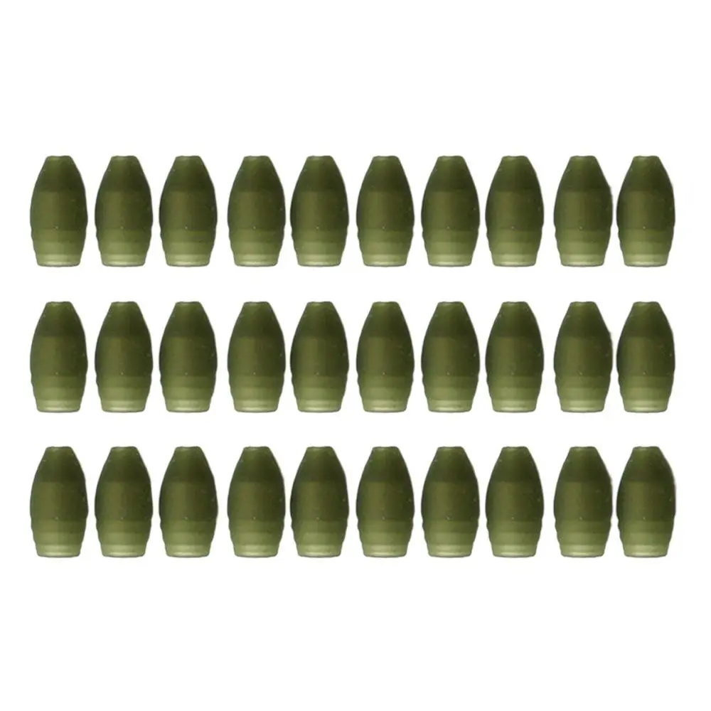 

30Pcs Carp Pole Elastic Dacron Connectors For Solid And Hollow Elastics Carp Coarse Stop bead Fishing Tackle Fishing Accessories