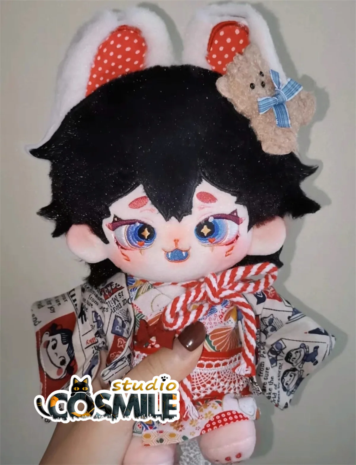 

No attributes Inu Dog Shikigami Oni Animal Beast Ears Yokai Monster Ghost Unique Stuffed Plushie Toy 20cm Plush Doll Body Gift