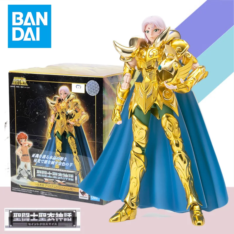 

Bandai Original Saint Cloth Myth EX Saint Seiya Aries Mu REVIVAL PVC Anime Action Figure Finished Model Kit Toy Gift for Kid