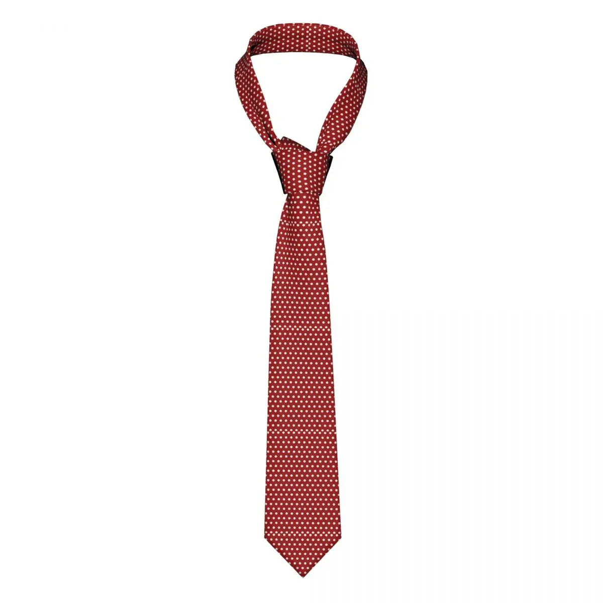 

Галстук в белый горошек, темно-красный, 8 см, галстуки с принтом на шее, аксессуары для деловых мужчин, рубашка, галстук