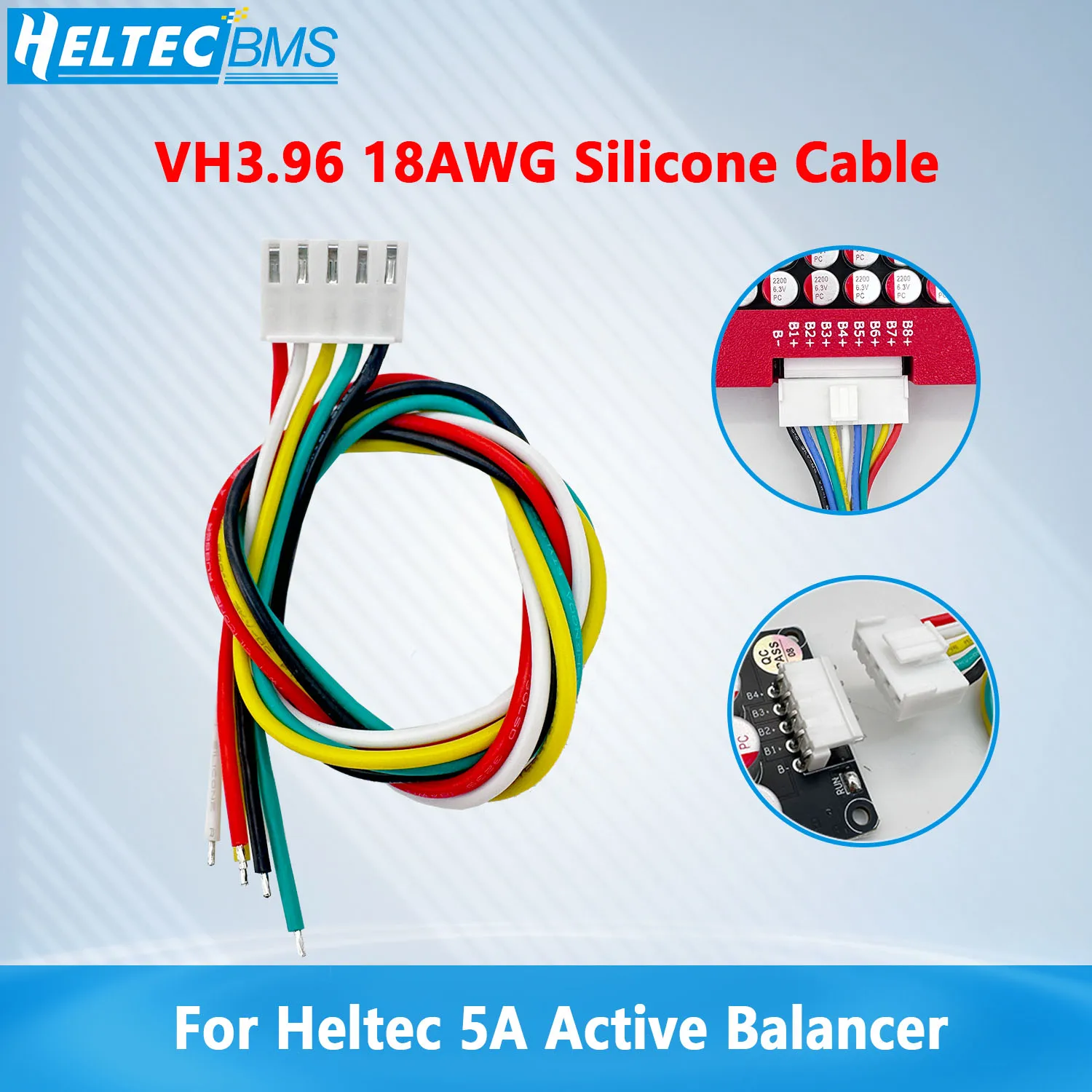 

Силиконовый кабель VH3.96 18AWG 40 см для Heltec 5A