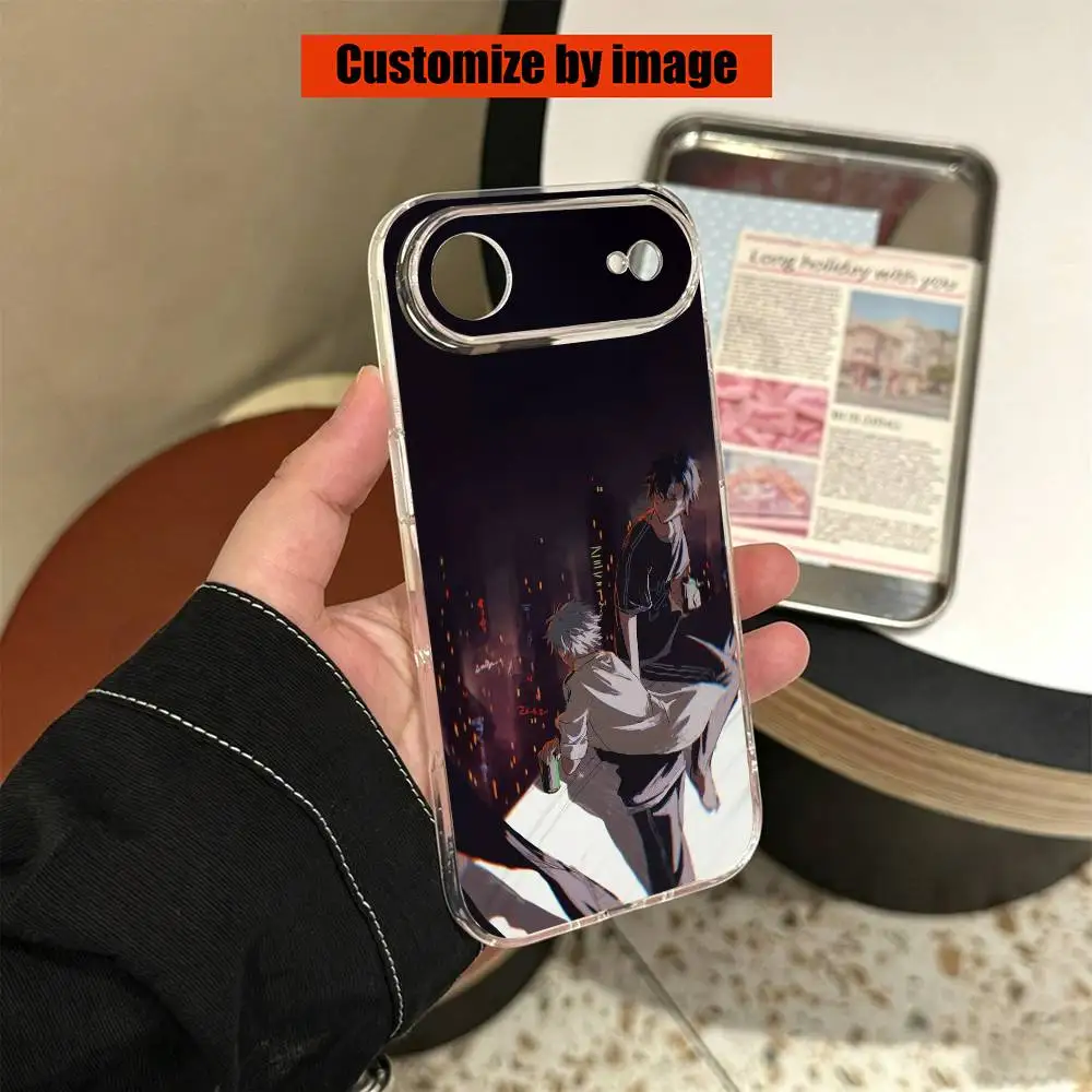 Фото Прозрачный силиконовый мягкий чехол для телефона Link C-Click Shi Guang Dai Li Ren Anime для iPhone 17 16 15 14 13 12 Mini Pro Max Plus №4