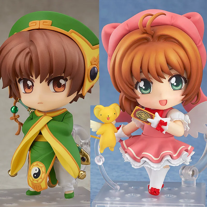 

Anime Card Captor Sakura Figure Kinomoto sakura PVC Action Figure 400 Li Syaoran 763 Q Ver Model Decoration Toys 10cm