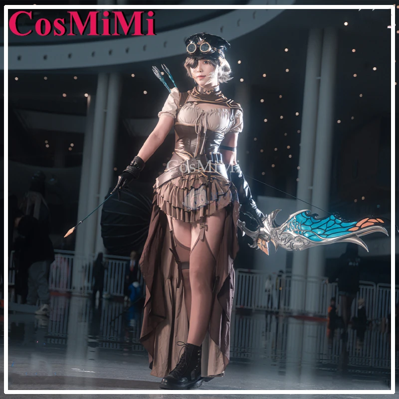 Косплей-игра CosMiMi YuanMin костюм FF14 элегантная Милая боевая униформа женский полный