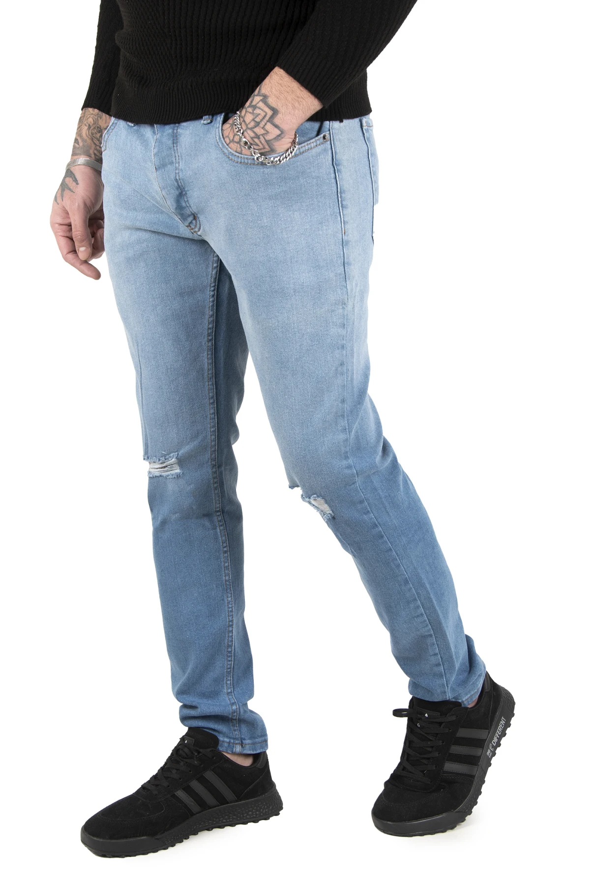DeepSEA Narrow Cut Lycra Straight Jeans Pants 2004327