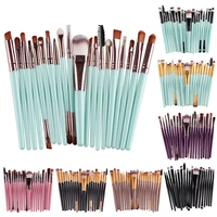 20pcs makeup brush set pro eyeshadow blending foundation powder eyebrow brush double head brush beauty make up kits