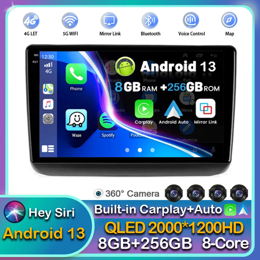 

Android 13 Carplay Auto WIFI+4G Car Radio For Jeep Grand Cherokee WK2 2013 - 2020 Multimedia Player GPS Stereo 2din Head Unit BT