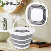 multifunctional portable foldable bucket large capacity lightweight collapsible basins for kitchen bathroom household supplies