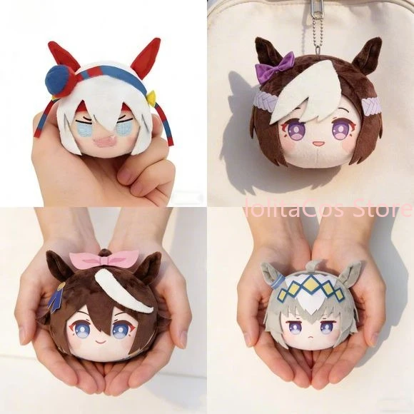 Фото Плюшевая кукла-брелок Uma Musume Oguri Cap Tokai Teio Tamamo Cross Special Week, хлопковый брелок-шарик, аниме-подвеска для сумки, подарок для косплея №1