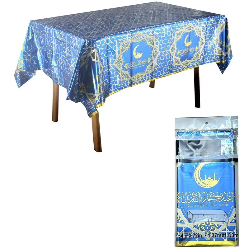1 шт. одноразовая скатерть EID Mubarak 2024 мусульманская лампа Рамадан кареем Eid Al-Fitr