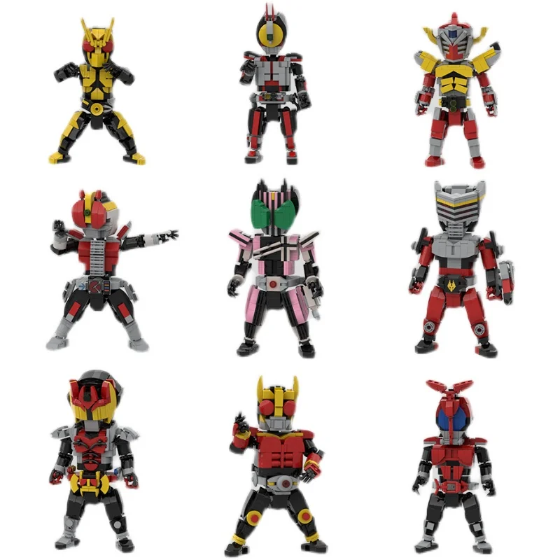 

Anime Figure Model Building Blocks Set Action Figure Assemble Blocks Kids Toys Kamen Rider Figure Bricks Dolls Aldult Toys