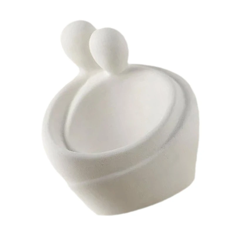 Элегантный держатель для ключей со статуэтками пар современный поднос из смолы