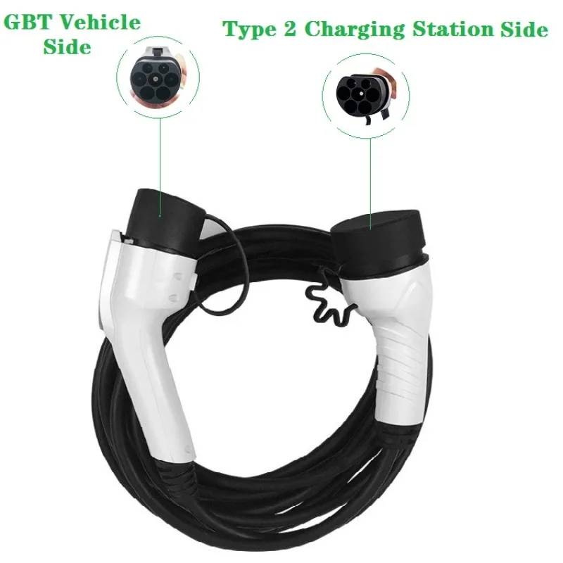 

Type 2 to GBT EV Cable 7KW 32A 1 Phase Electric Vehicle Charging Cable EVSE Charger Connection Converter