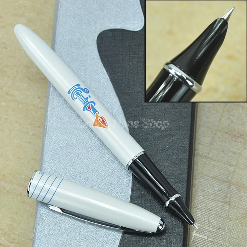 

Picasso Classic Metal White & Silver Fountain Pen F Nib 0.5mm BF008