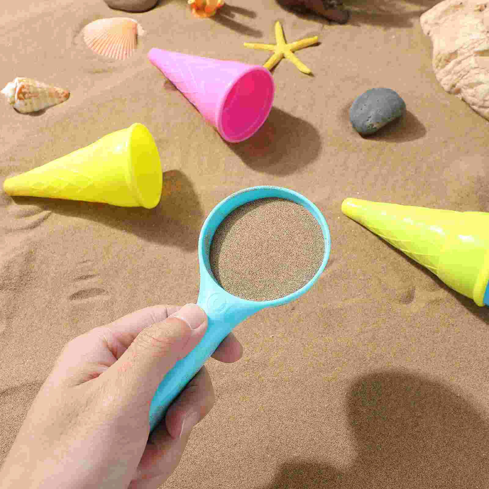 Toyandona Play House Beach Ice Cream Cone Scoop Set (случайный цвет 5 шт./упак.) 2 упаковки на продажу