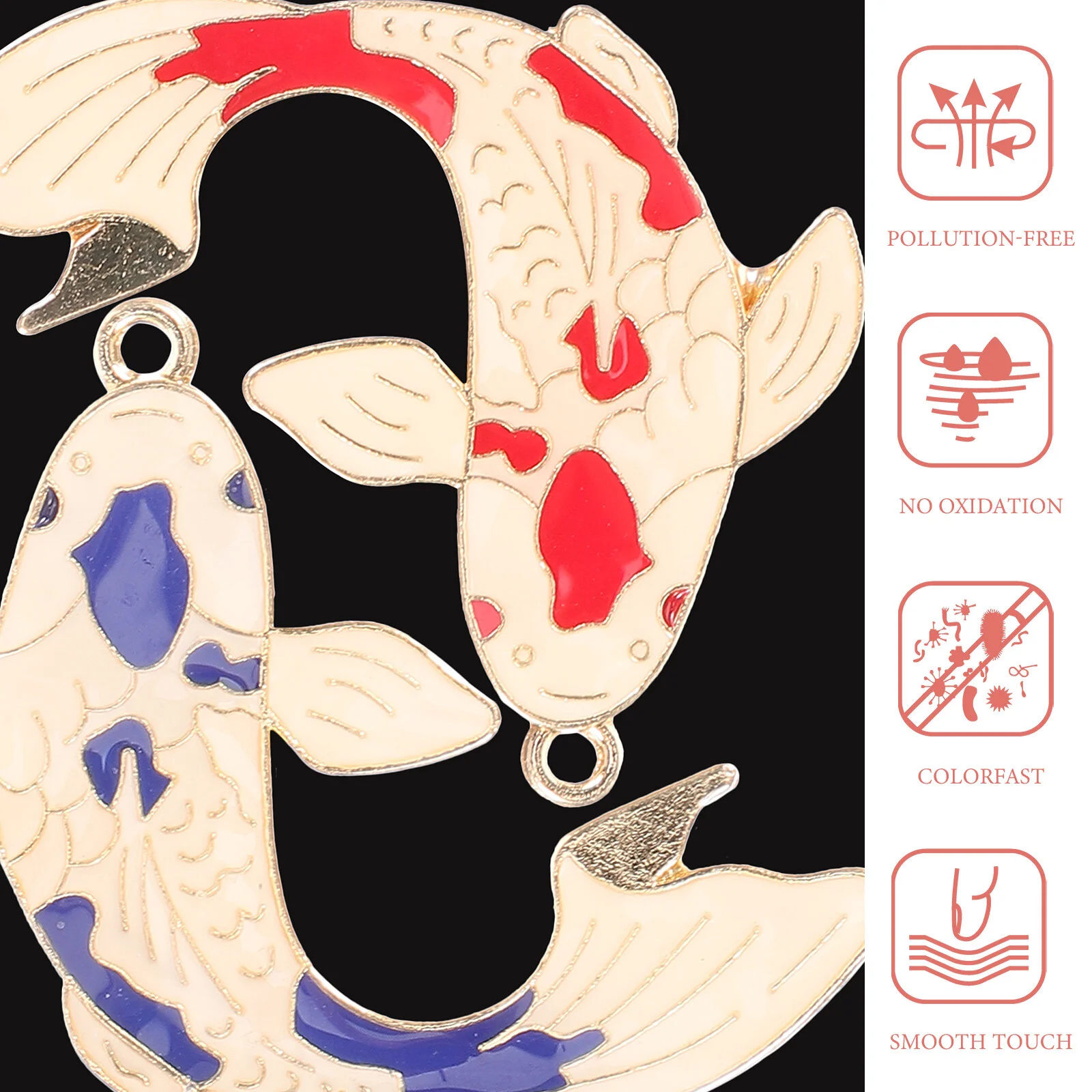 Accessories Crafts Adorable Ornaments Pendants Decors Earrings Handmade DIY Fish-shaped Necklaces