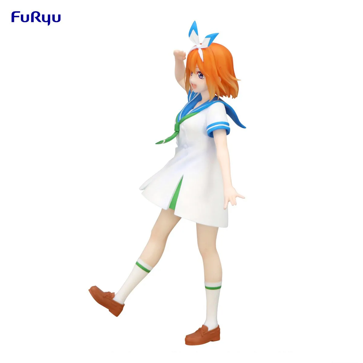 Оригинал в наличии FuRyu Trio-Try-iT Gotoubun No HanayomeNakano Yotsuba Marine Look Аниме Фигурка Модель