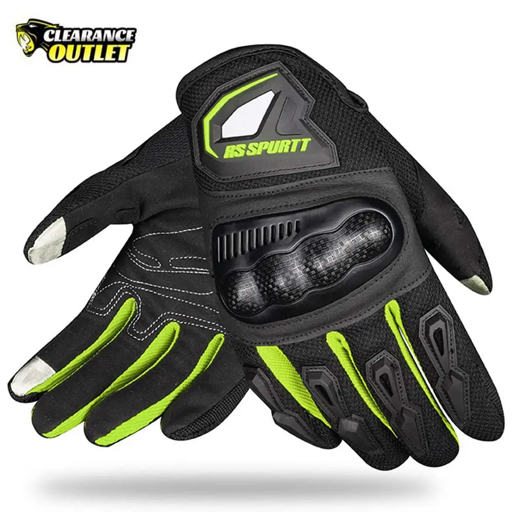 

Мотоциклетные Перчатки, дышащие митенки с закрытыми пальцами для сенсорных экранов, для спорта на открытом воздухе, езды на мотоцикле