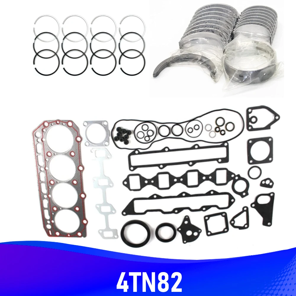 

4TN82 4TN82TE 4TN82TL Overhaul Kit For Yanmar Piston Ring Gasket Bearing Set Auto Parts