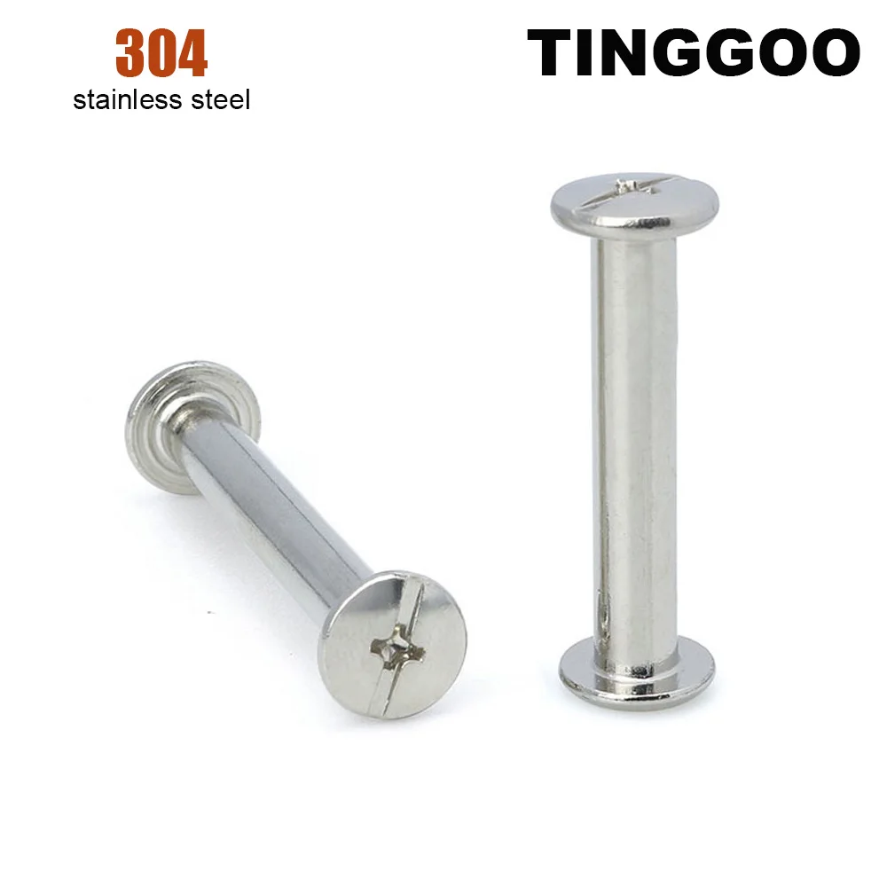 

M2 M3 M4 M5 M6 304 Нержавеющая сталь Кожаная сумка Ремень Фотоальбом Книга Почтовый винт Чикаго Винт Заклепка для ногтей Болт