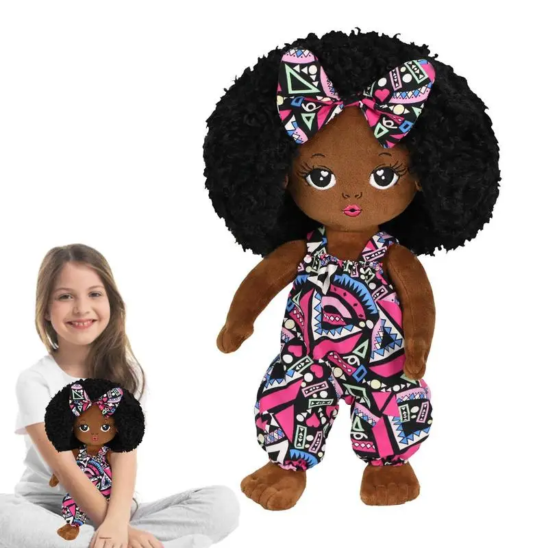 

Black Dolls Black Girl Plush Doll Pretty Baby Dolls For Children African Black Dolls Black Girl Doll Pretend Play Toy Soft