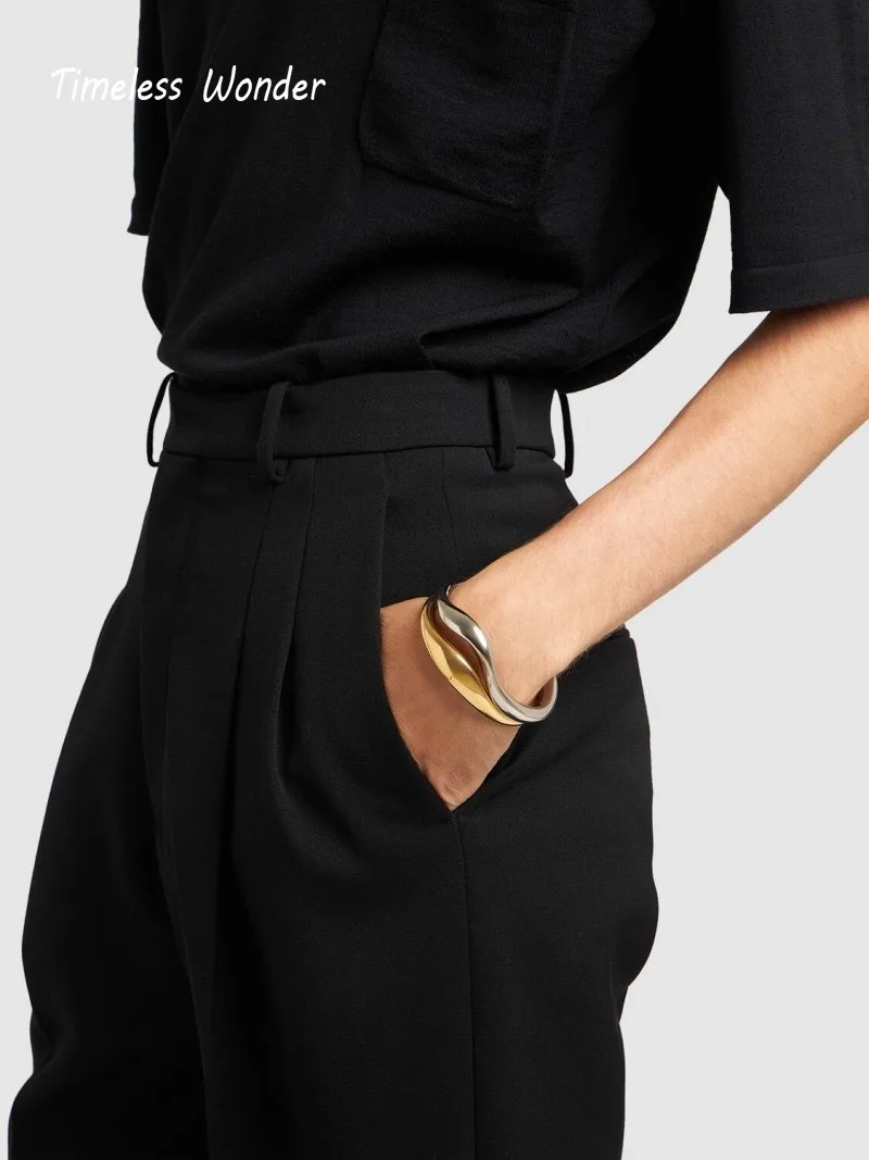 Набор браслетов из латуни с геометрическим рисунком в готическом стиле