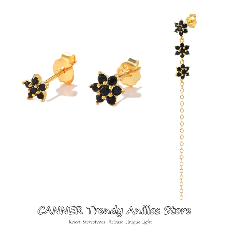 

Женские серьги-гвоздики из серебра 925 пробы с цирконом