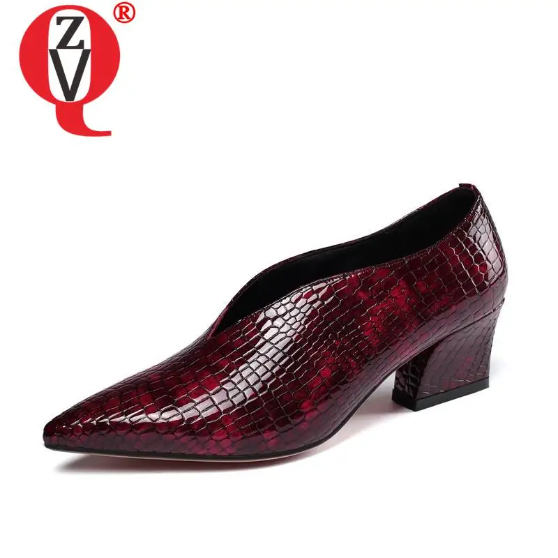 

Женские офисные туфли-лодочки без застежек, с острым носком