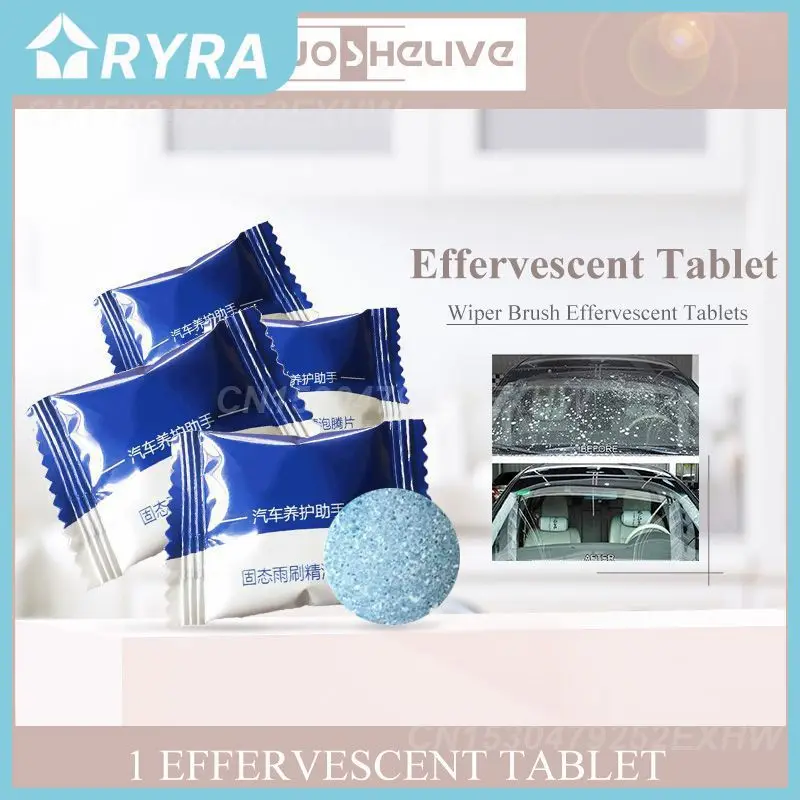 

Universal Deep Descaler Remover Car Windshield Cleaning Effervescent Tablets Double-sided Cleaning Brush Dust Removal