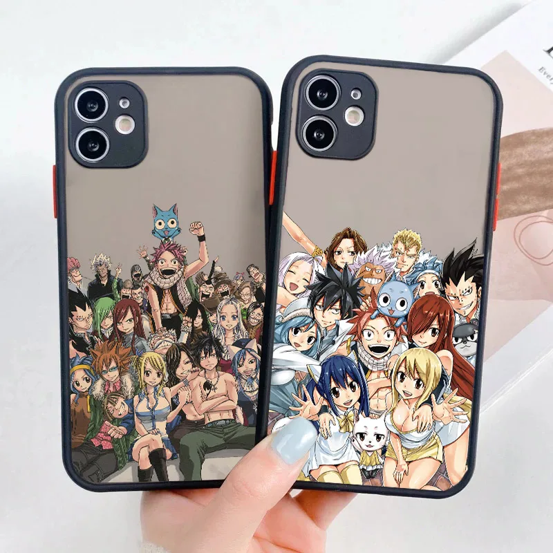 

Anime Characters Cases For IPhone 13 12 Mini 11 Pro Max XS X XR 7 8 Plus SE 2020 2022 Matte Hard PC Protection Fundas Cartoon