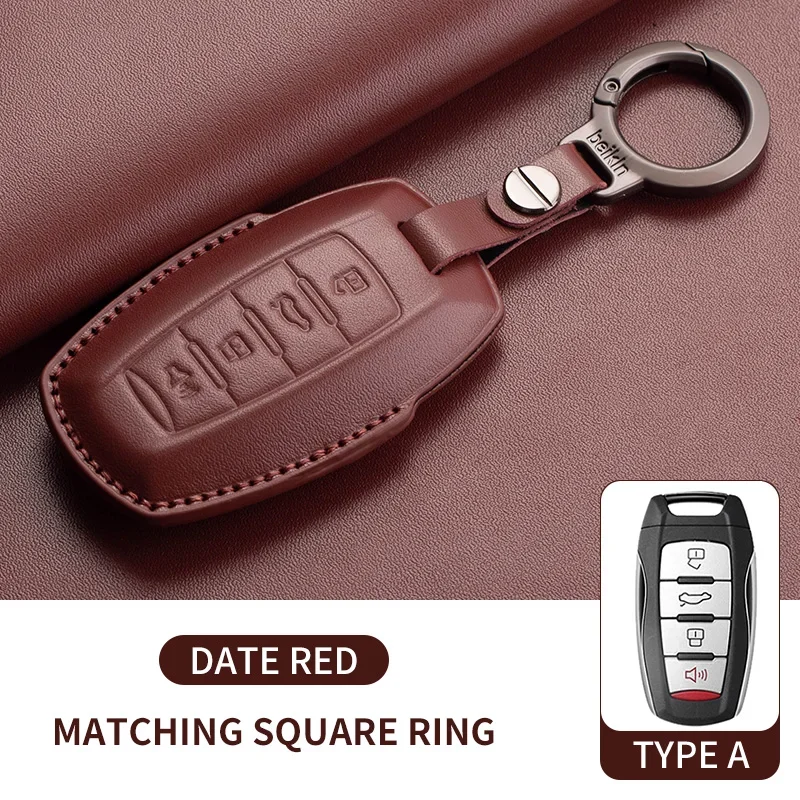 

Кожаный чехол для смарт-ключа автомобиля для Haval Great Wall Hover H1 H4 H6 H7 H9 F5 F7 H2S GMW Jolion 2022 Dargo Защитный брелок для ключей