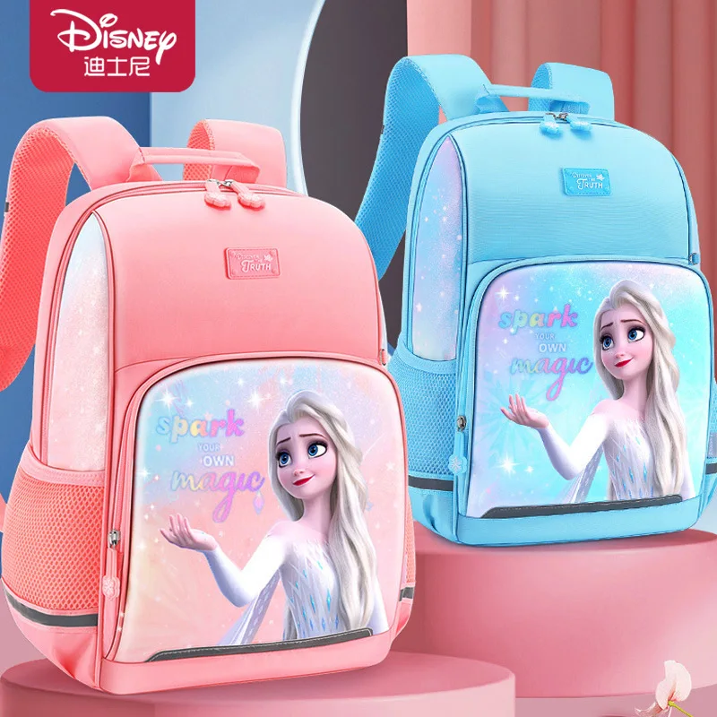 Disney-mochilas escolares de Frozen para niñas, morral ortopédico de gran capacidad para...