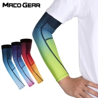 summer breathable arm sleeves fabric basketball running cycling arm sleeves fishing sports sun uv protection ice silk arm cover