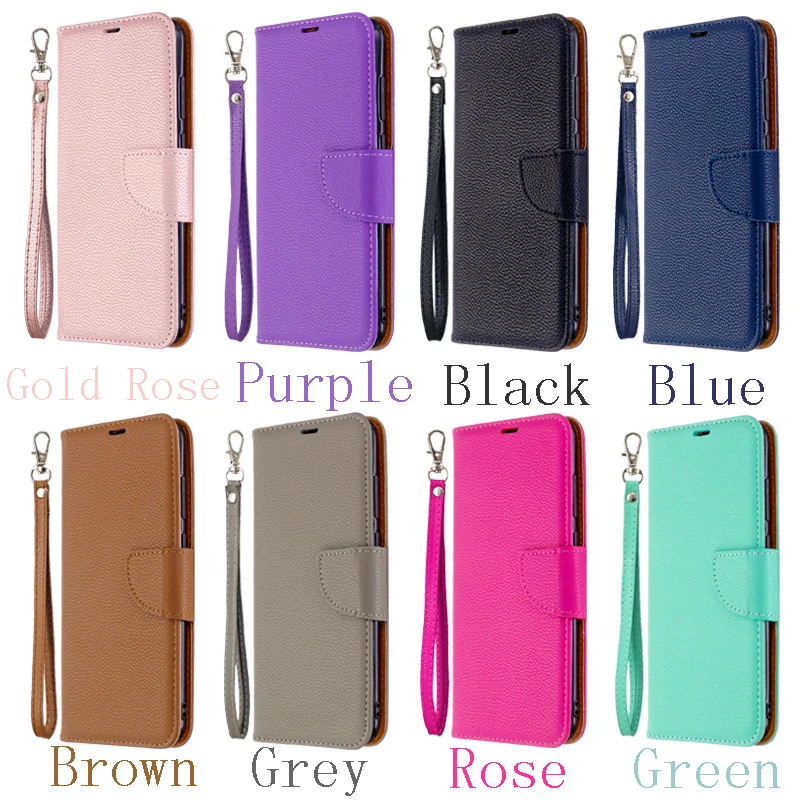 Litchi Pattern Leather Wallet Case For Redmi Note 11 10 9 8 7 10C 10 9C 9A 9 8 8A For Xiaomi Mi Poco X3 X4 F3 M3 M4 Pro 12 Lite