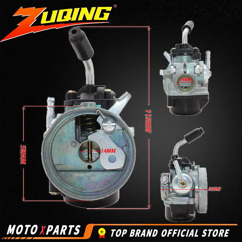 

Motorcyle Carburetor Carb For 2 Stroke Engine 50cc 60cc 80cc Gas Motorized Bike Bicycle 47cc 49cc Pocket Bike Mini Moto Dirt ATV