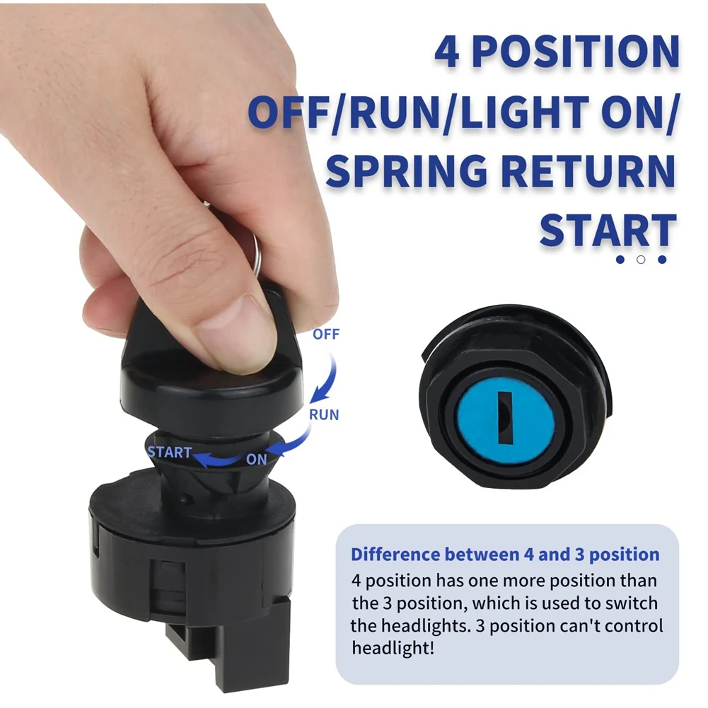 4012165 набор ключей замка зажигания подходящих для RZR 570 800 900 1000 Off/Run/светильник On/Start